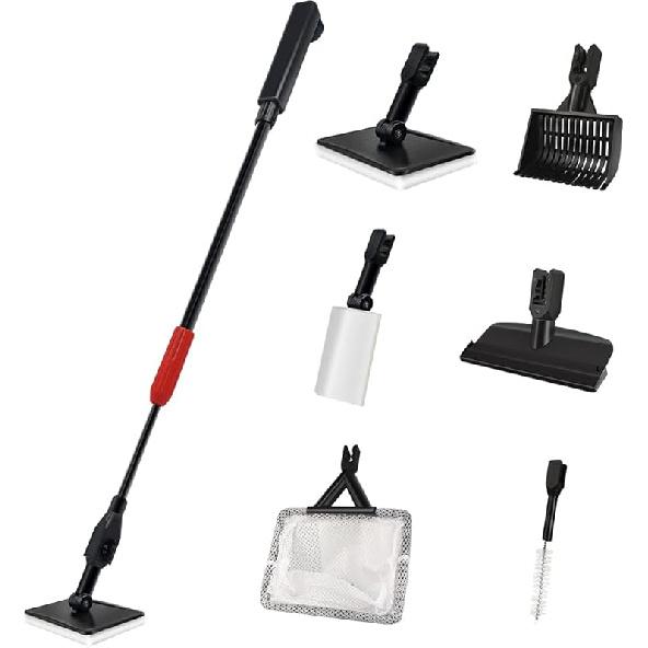 Очиститель гравия для аквариума, Быстрая смена воды, Грязеуборщик для аквариума с кнопкой воздушного нажатия, Очиститель аквариума, Комплект для очистки гравия для