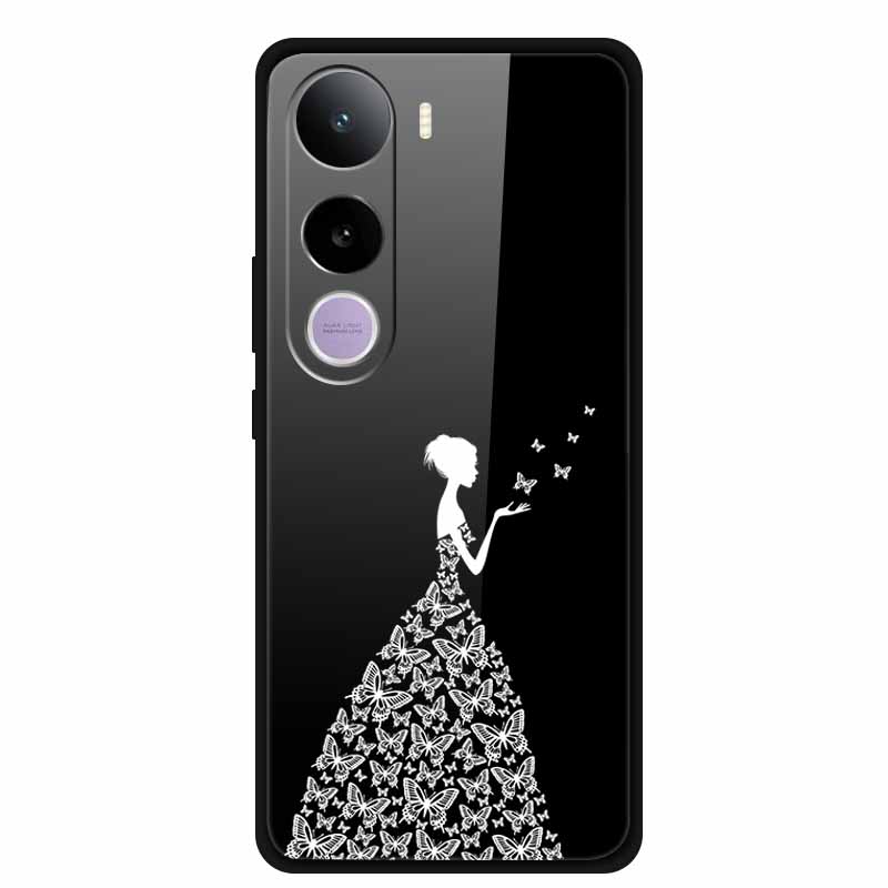 For Vivo Y400 5G Case Y 400 6.67" Animal Wolf Lion Tempered Glass Hard Back Cover For Vivo Y400 2025 Phone Cases Soft Bumper Bag