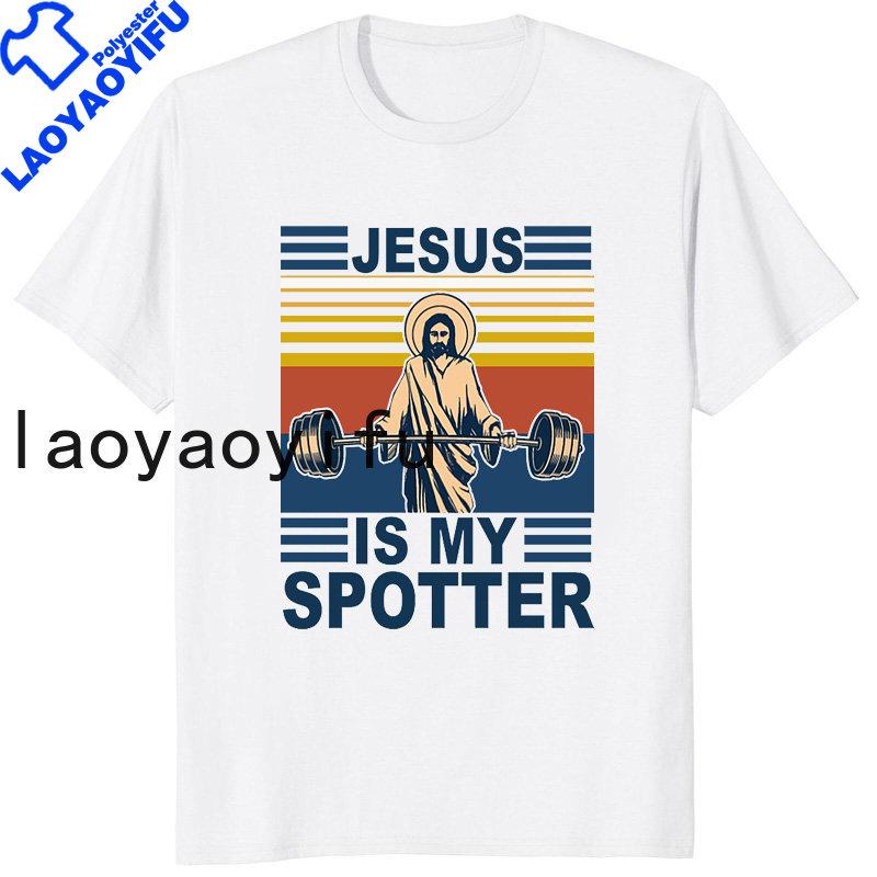 Retro Vintage Jesus Christ Gym T Shirts Unisex Pure Christian Faith Tee Top Short Sleeved Funny Printed Graphic Tshirt Gift