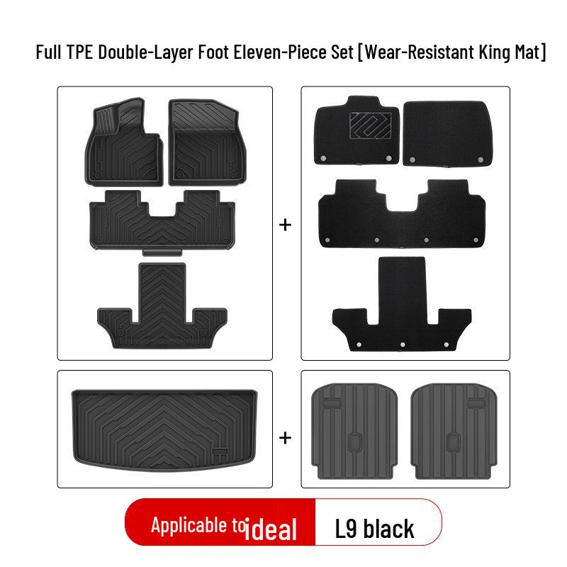 Compatible TPE Car Floor Mats for Ideal L6pro Max, i8, i6, L7, L8, L9