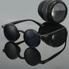 Manual Adjustable Zoom Round Sunglasses 360 Rotation UV Resistant Outdoor Shades Glasses for Men Women