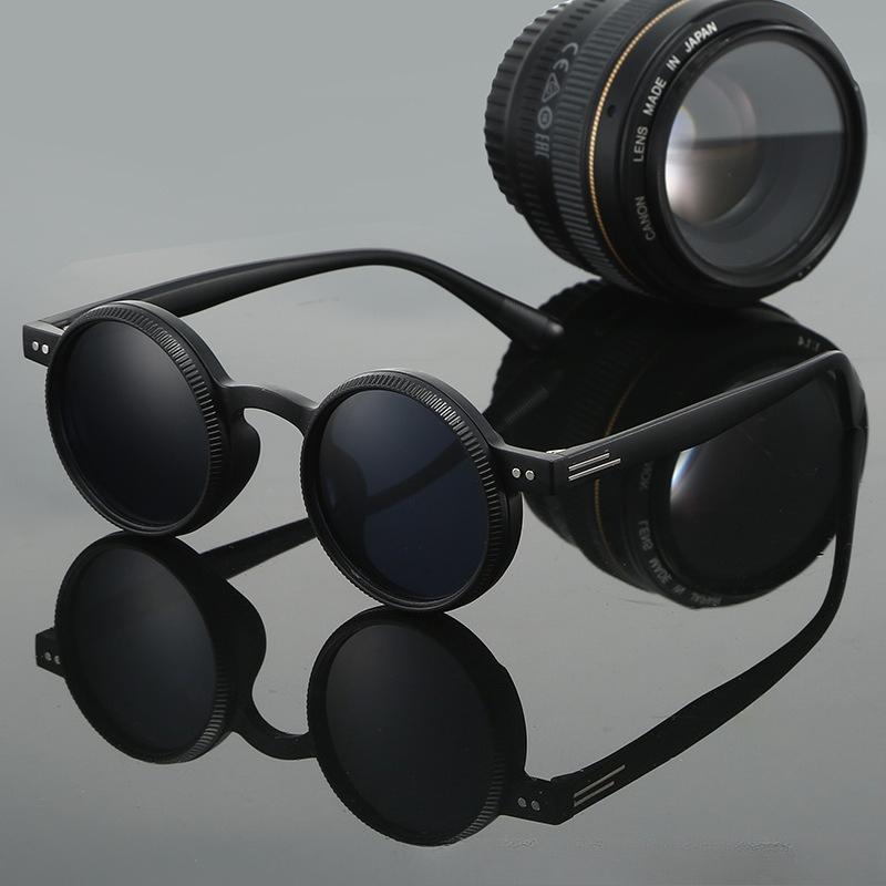 Manual Adjustable Zoom Round Sunglasses 360 Rotation UV Resistant Outdoor Shades Glasses for Men Women
