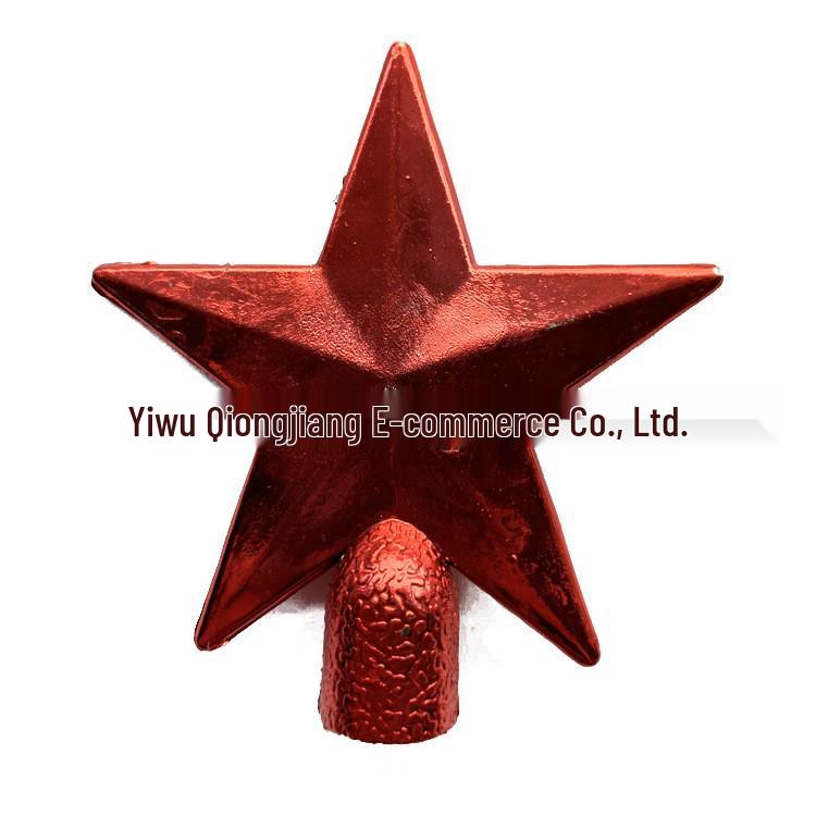 

Горячая распродажа украшения на верхушку рождественской елки в виде пятиконечной звезды 6CM Tree Topper Star (Custom Colors Available) красный