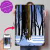 Winter Tree D Texture Metal Poster Customized Wall Art Tin Sign Gift for Mancave Luxury Decoration Home Decorations Wand Deko