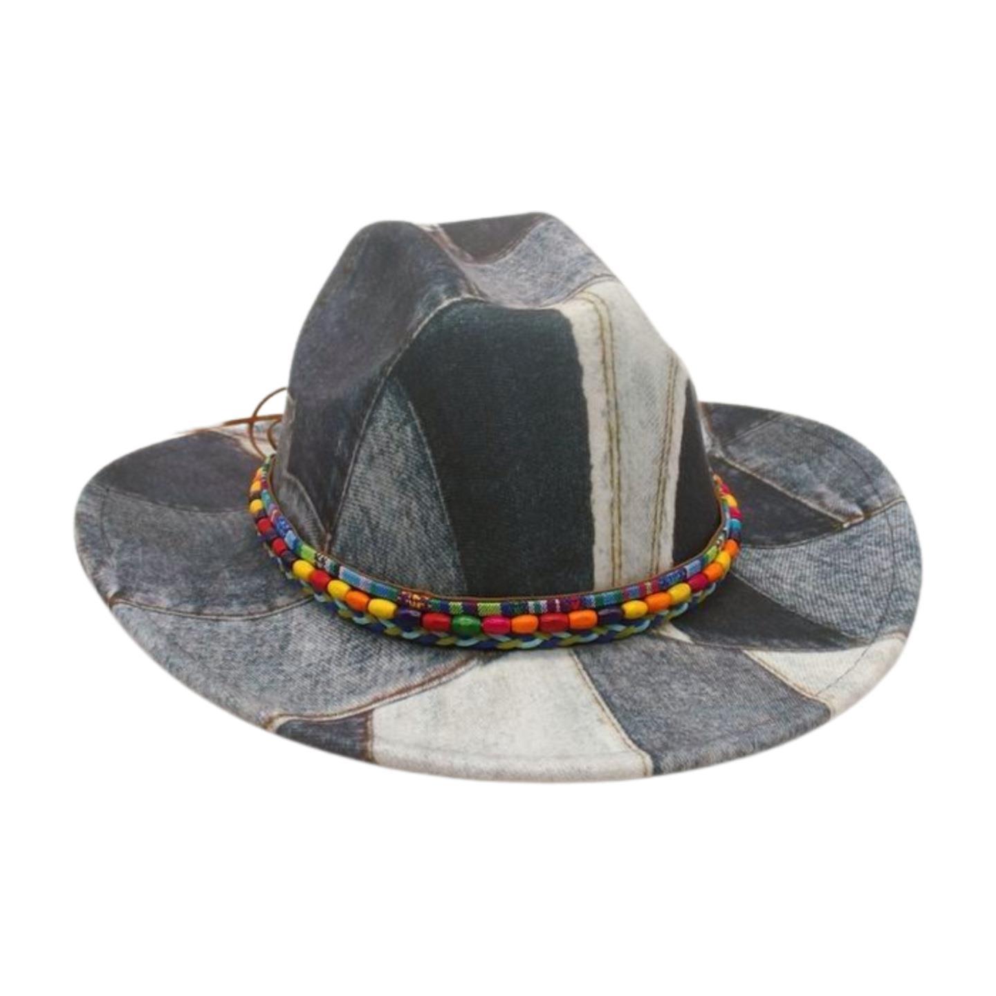 

Color Matching Skittles Accessories Jazz Hat Retro Western Cowboy Top Hat Stage Catwalk Concave Stage Hat [one word top] one size fits all