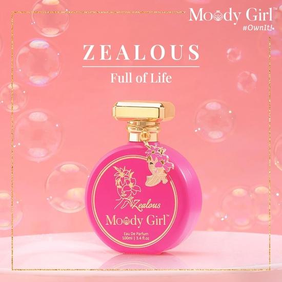 Moody Girl Long Luxury Perfume for Women I Zealous Perfume, 100 Ml with Chic Glitter Pouch Combo