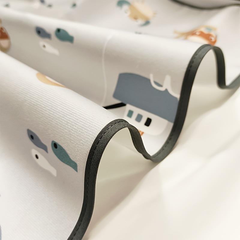 Large Breathable Non Slip Diaper Mat Cute Animal Floral Design Washable Easy Clean For Baby Naps Playtime Waterproof Pad