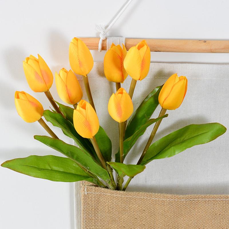 Tulip Simulation Flower Ome Living Room Offee Table Decoration Floral Arrangement Flower Tulip Bundle Garden Greening Project