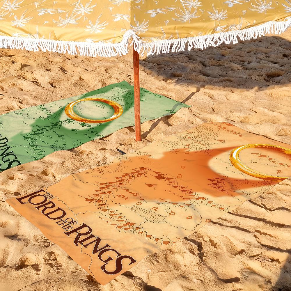 Hot Movie The L-Lord Of The R-rings Towel Towels For Beaches Yoga Studios Gyms Hot Springs Swimming Pools And Picnics