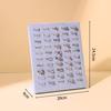 New Portable Ring Display Plate Plastic Flannel Rings Storage Rack Ear Studs Holder Jewelry Display