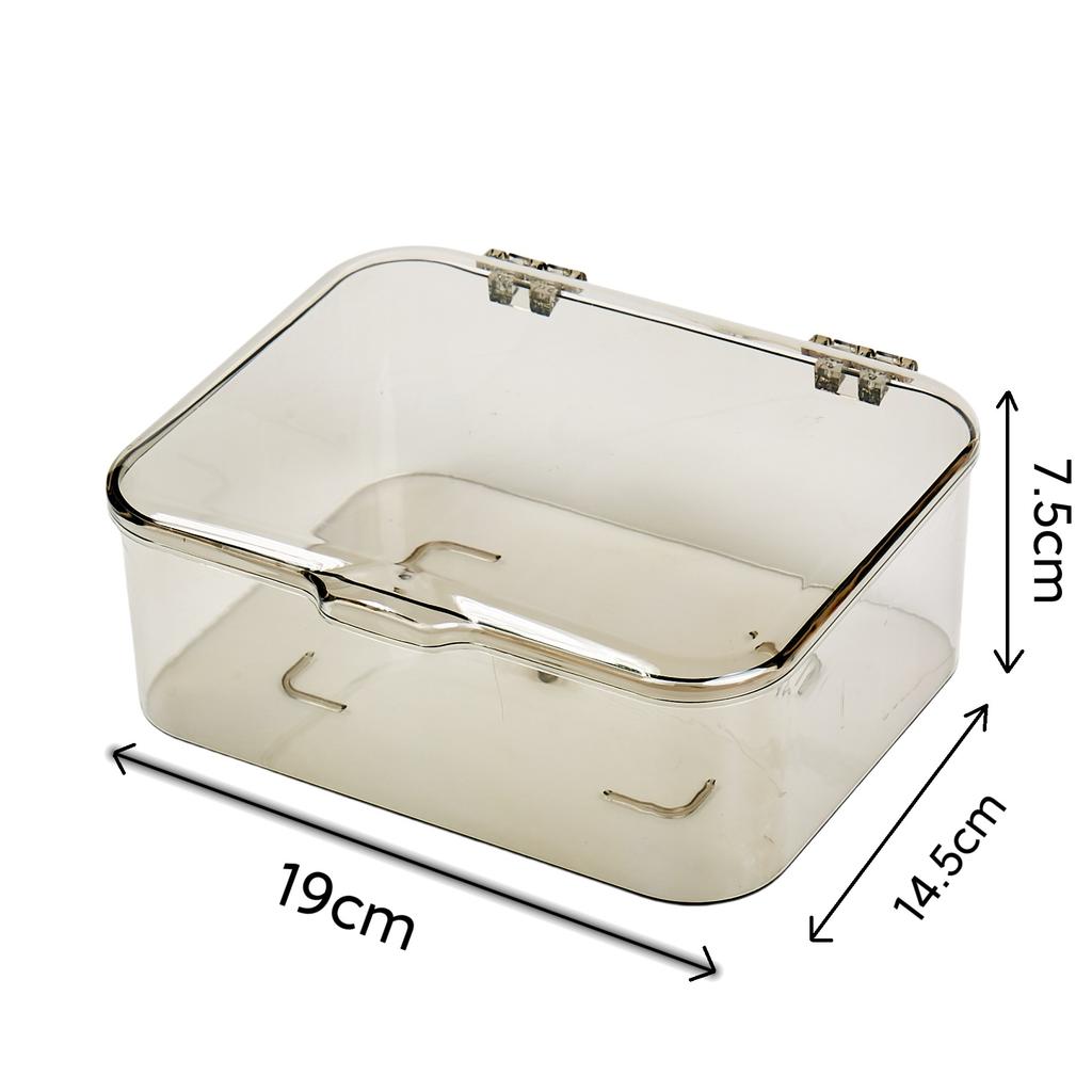 Transparent Flip - Top Storage Box for Home Use, a Simple and Stylish Desktop Dust - Proof Storage Box