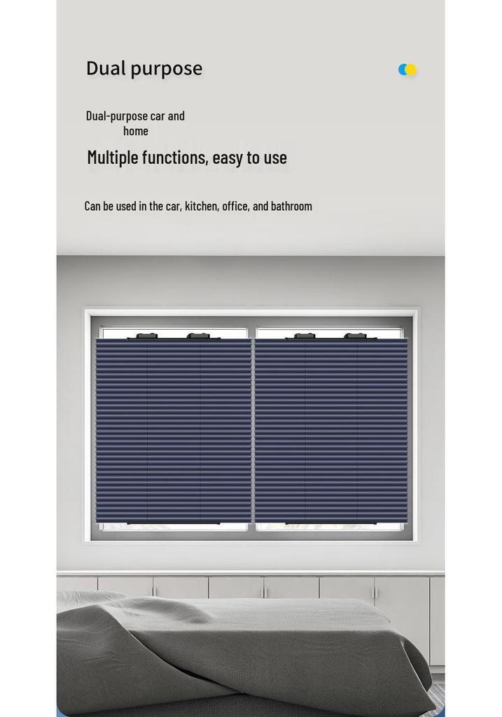 Automatic Retractable Front Windshield Sunshade - Heat Insulation Sun Visor and Light Blocking Curtain