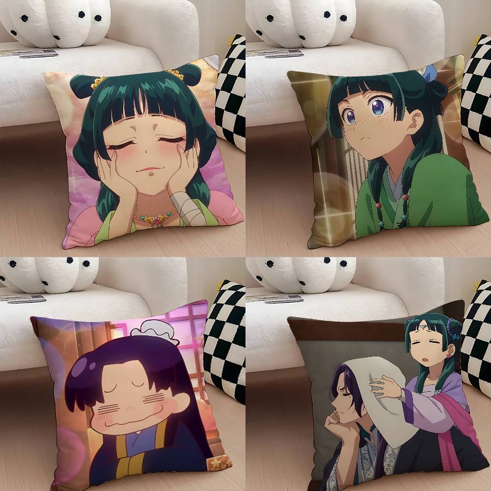 Anime AThe Apothecary Diaries Throw Pillow Covers Pattern Cushion Cover Suitable For Sofa Bedroom Car Pillow Cover