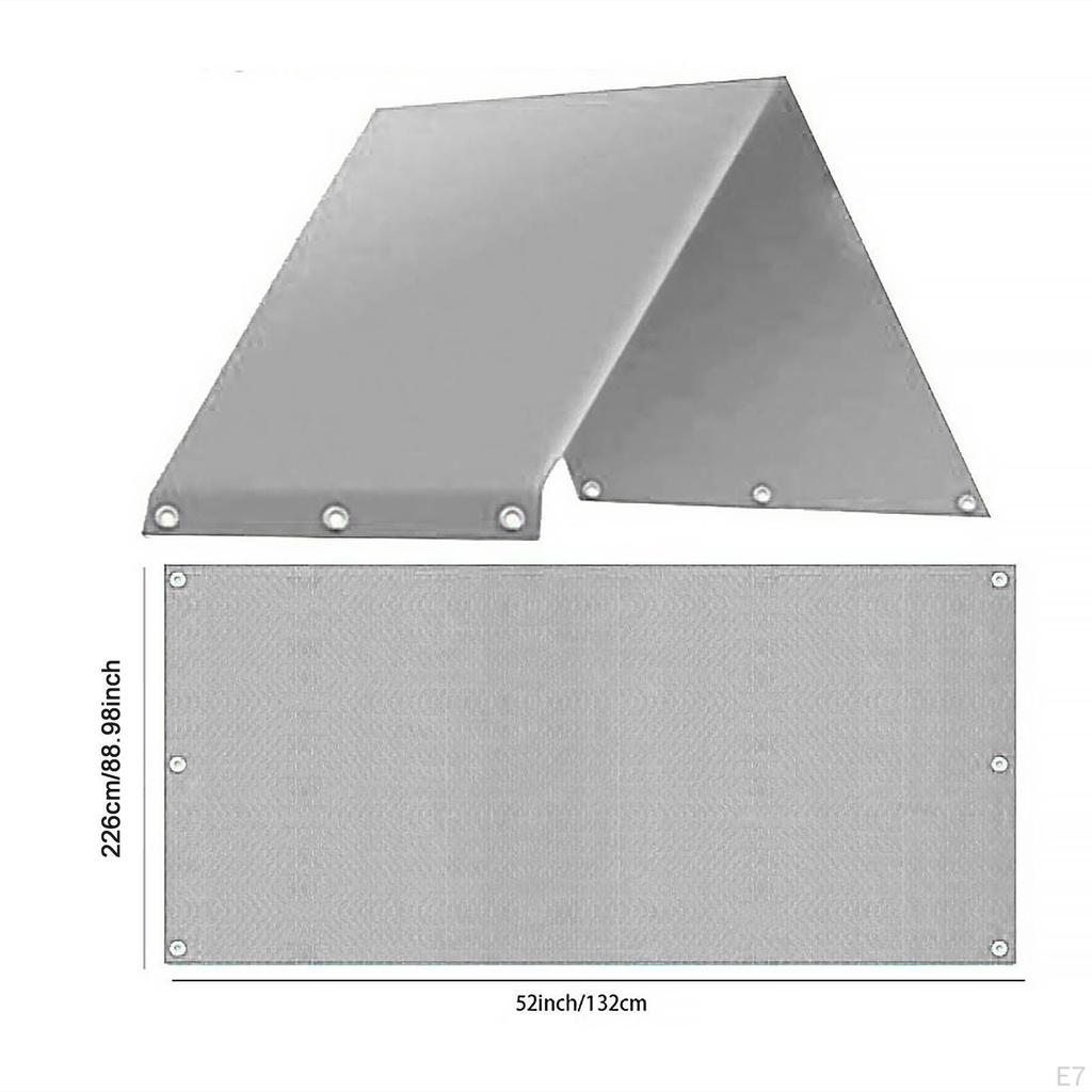 Outdoor Playground Roof Replacement Canopy Weatherproof Tarp Shade Sail for Yard