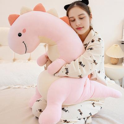 Cute Dinosaur Long Sleeping Pillow Dino Stuffed Animal Cute Couples Sleeping Companion Birthday Gift for Kids
