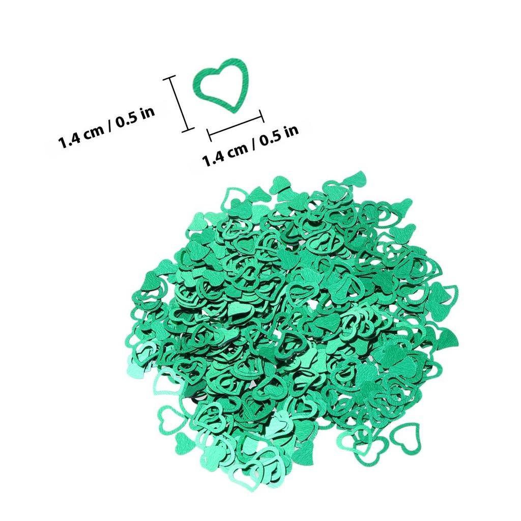 3000Pcs Heart Shape Confetti Plastic Non Shedding Table Decor for Wedding Birthday Baby Shower Gender Reveal Party Sprinkle