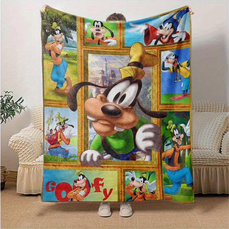 1pc. Cartoon Goofy Blanket, Seasonal Home Decor Gift for All Ages,Soft Flannel Throw Blanket, Versatile & Cozy for Bedroom, Living Room, Tra