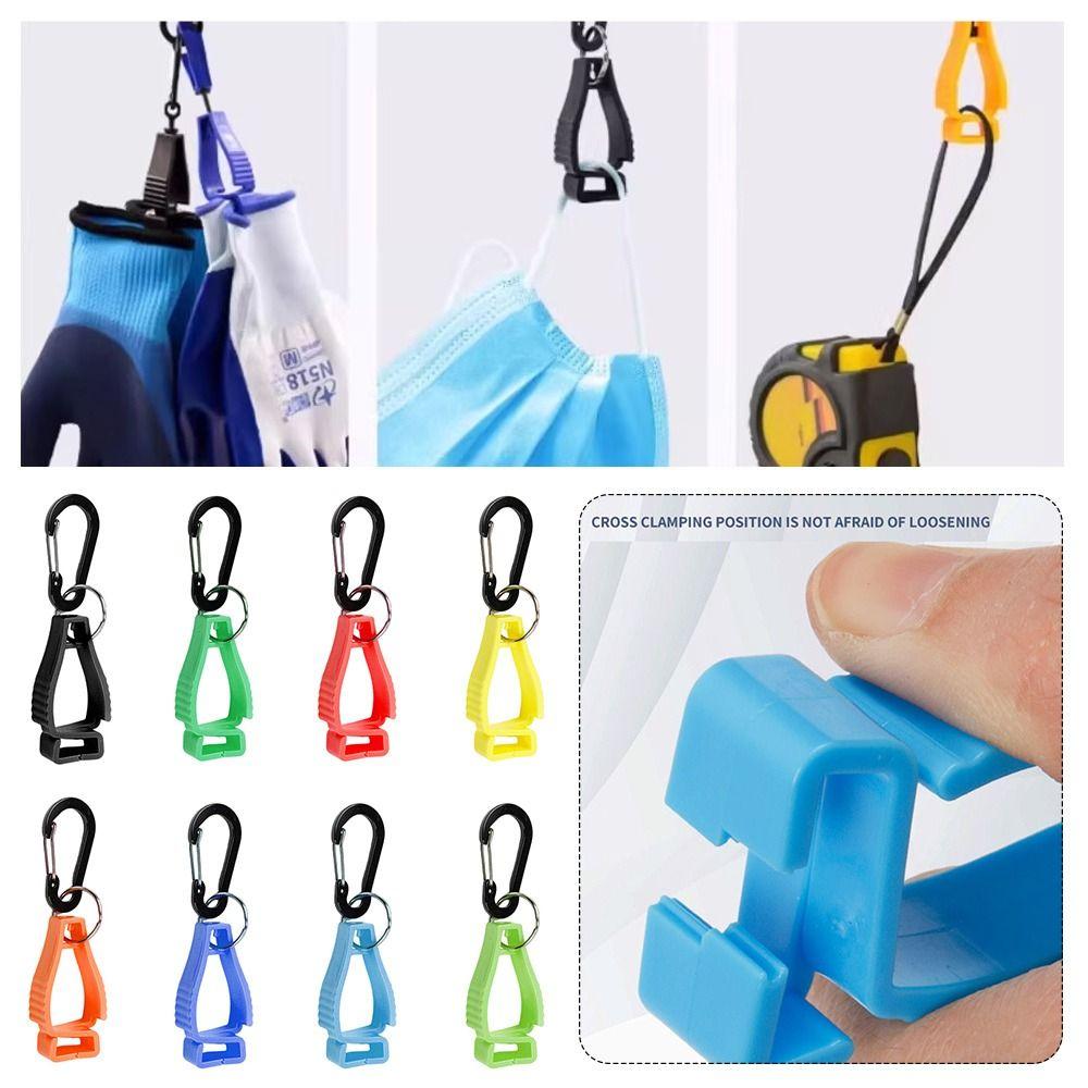 2pcs Anti-lost Mountaineering Buckle Hat Clip Plastic Protective Gloves Clip Outdoor Gloves Clip
