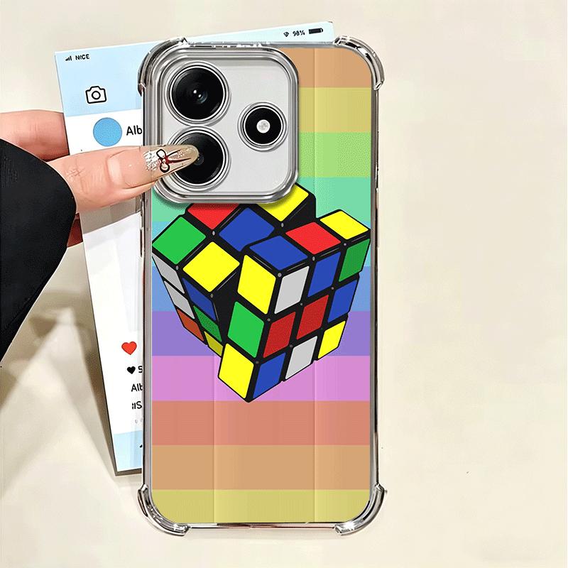 Rubik Cube Formula Spoofs Math Soft Phone Case For Xiaomi Poco X7 X8 Pro Max X6 X5 X3 F8 Ultra F7 M8 M7 M5S Redmi 15C 15A 15 14C