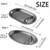 Thickened Snack Plate Oval Shaped Serving Tray Simple Dumpling Plate  Kitchen