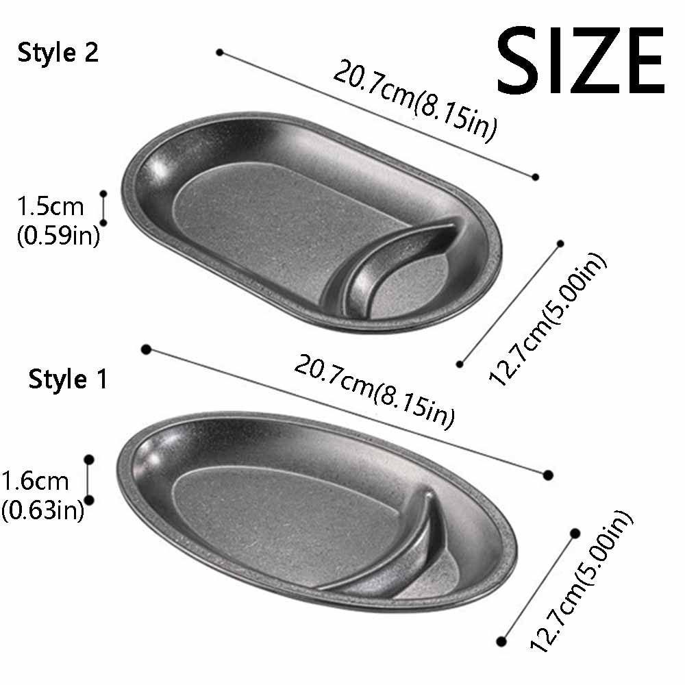 Thickened Snack Plate Oval Shaped Serving Tray Simple Dumpling Plate  Kitchen