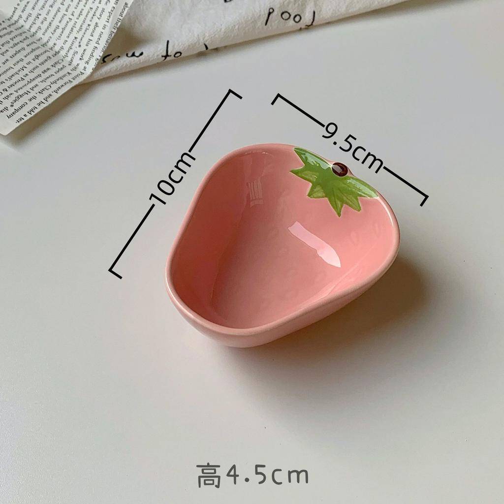 Cute Fruit Plate Household Underglaze Small Condiment Dish Ceramic Soy Sauce Vinegar Hot Pot Barbecue Dipping Snack Plate