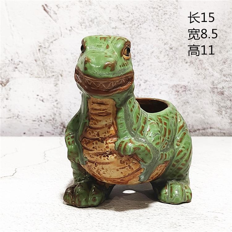 Творческий мультяшный милый мультяшный динозавр цветочный горшок контейнер керамический суккулентный горшок цветочный горшок горшки для растений домашний декор