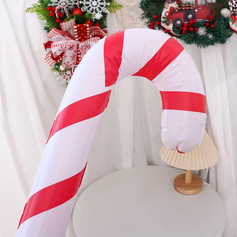 Inflatable Indoor Outdoor New Year Party Candy Cane Stick Christmas Supplies Balloons Party Favors