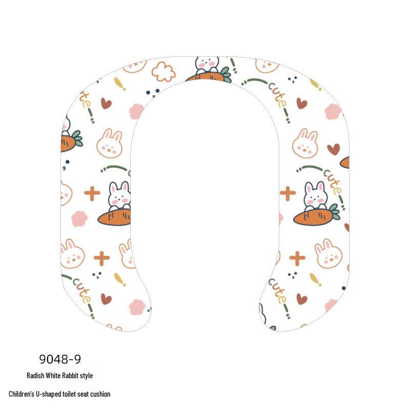 Children's Cartoon Self-Adhesive Washable Toilet Seat Cushion Pad