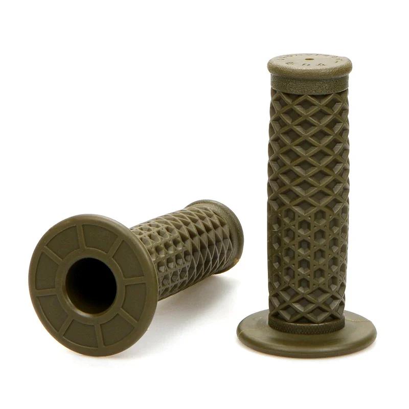 Universal Motorbike Grips Cover 22MM Classic Vintage For Harley Yamaha Vintage Scooter Motorbike Handle Rubber Sleeve Kit армия зеленый