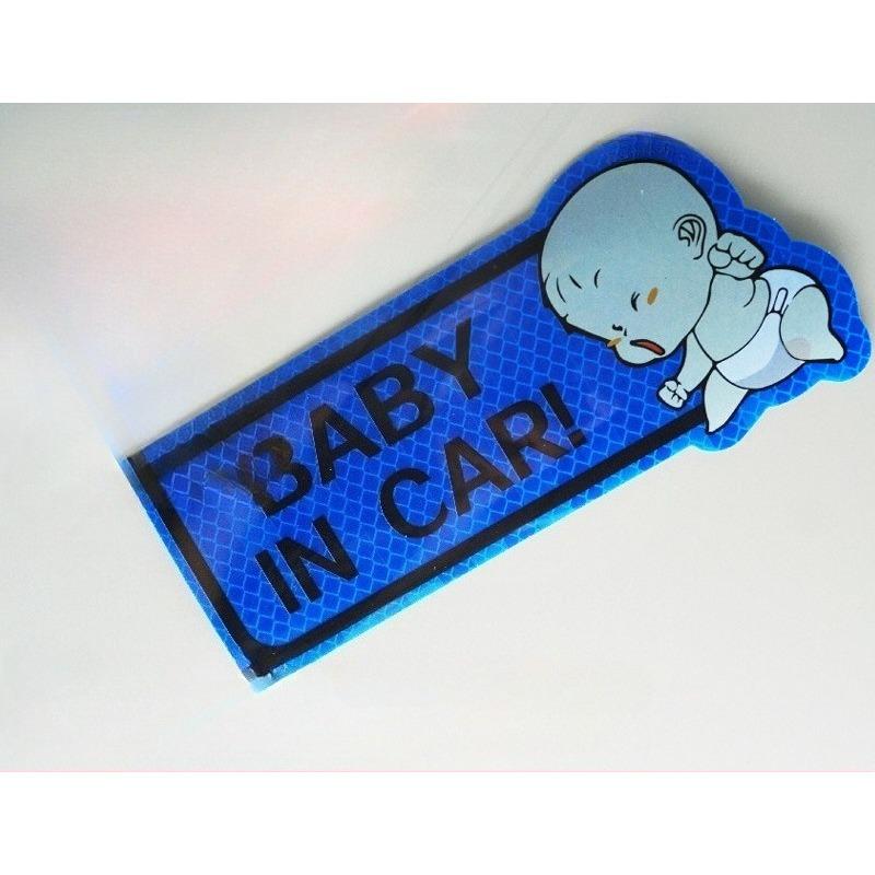 

There Are Baby Car Stickers in The Car, Baby Babyincar Car Creative Rear Warning Stickers, Reflective Stickers