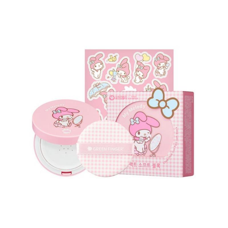

Green Finger Soft Block Moist Sun Pact My Melody Edition SPF50+ PA++++ 16g