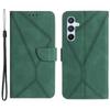 HT05 For Samsung Galaxy S24 FE Case Leather Magnetic Clasp Wallet Flip Phone Cover