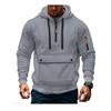 Men S Casual Hooded Sweatshirt Long Sleeve Pullover With Zipper Pocket
