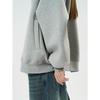 Louvre Spring Retro Stand Collar Zip Sweatshirt - Soft Loose Jacket for Women