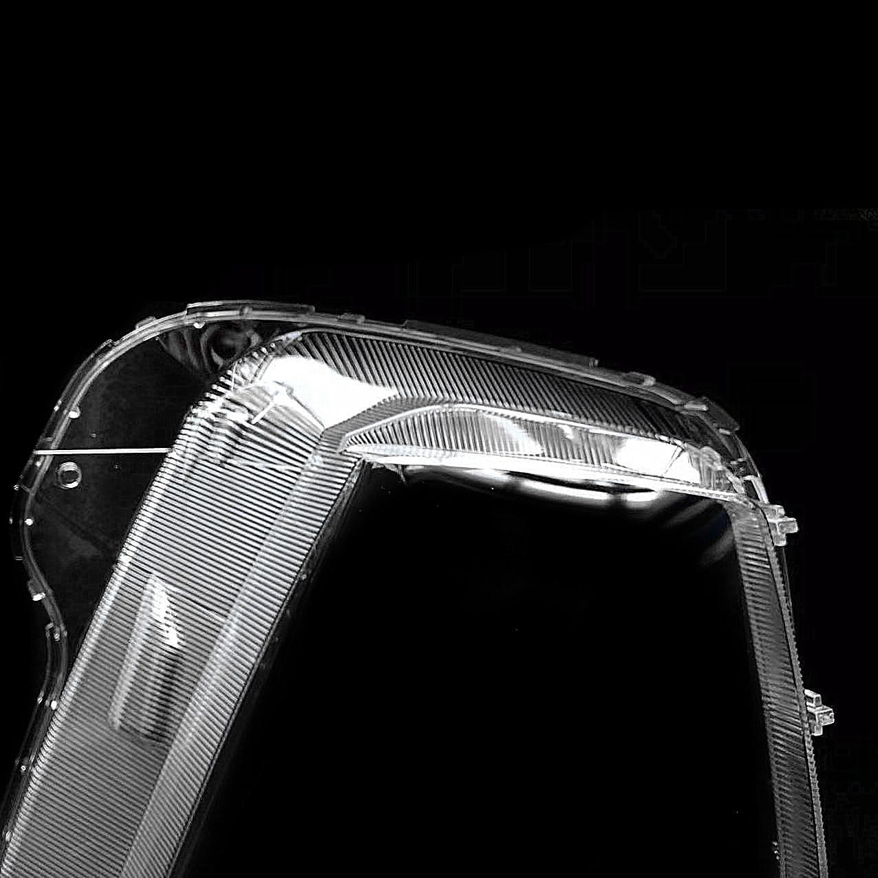 

Modern Headlight Cover for 2021-2023 Tucson Overseas Version Striped high-transparency left side