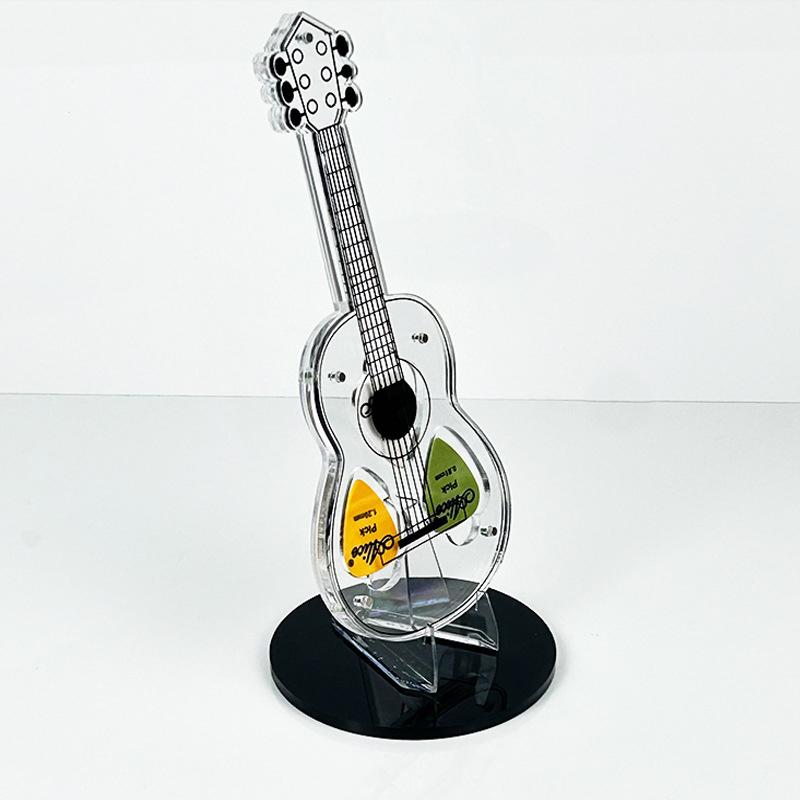 

Акриловый держатель для медиаторов, чехол для плектров, стойка для медиаторов для хранения и демонстрации, для любителя электрогитары, бас-гитары, укулеле