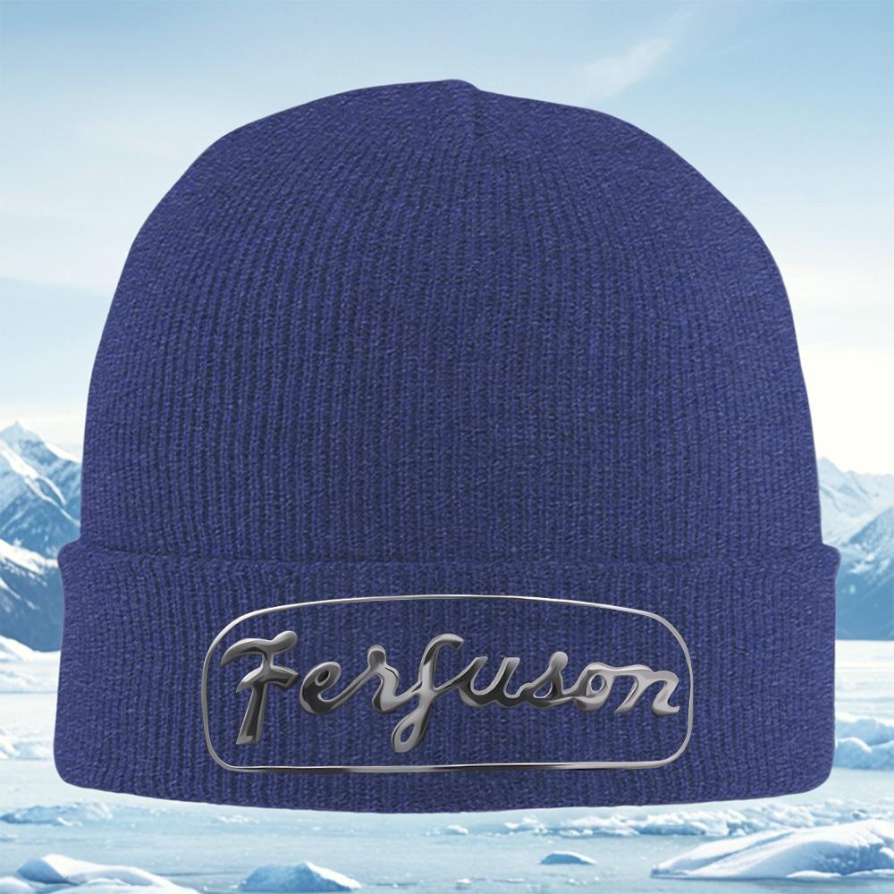 Ferguson stylish metallic logo design Men Women Unisex Knitted Hat Beanie Pullover Cap Winter Thermal Warm Christmas Outdoor Cyc