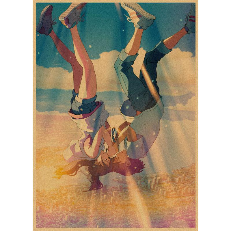 Large Decorative Weathering with You Anime Retro Kraft Poster Wall Art
