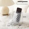Elegant Rattan Weave Transparent Desktop Storage Box: High-End Lipstick and Cosmetics Organizer.