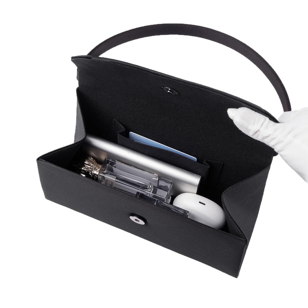 Gurina Women's Formal Bag, Mourning Bag, Suitable for Weddings, Funerals, Graduations, Entrance Ceremonies, Weddings, and School Entrance Ceremonies