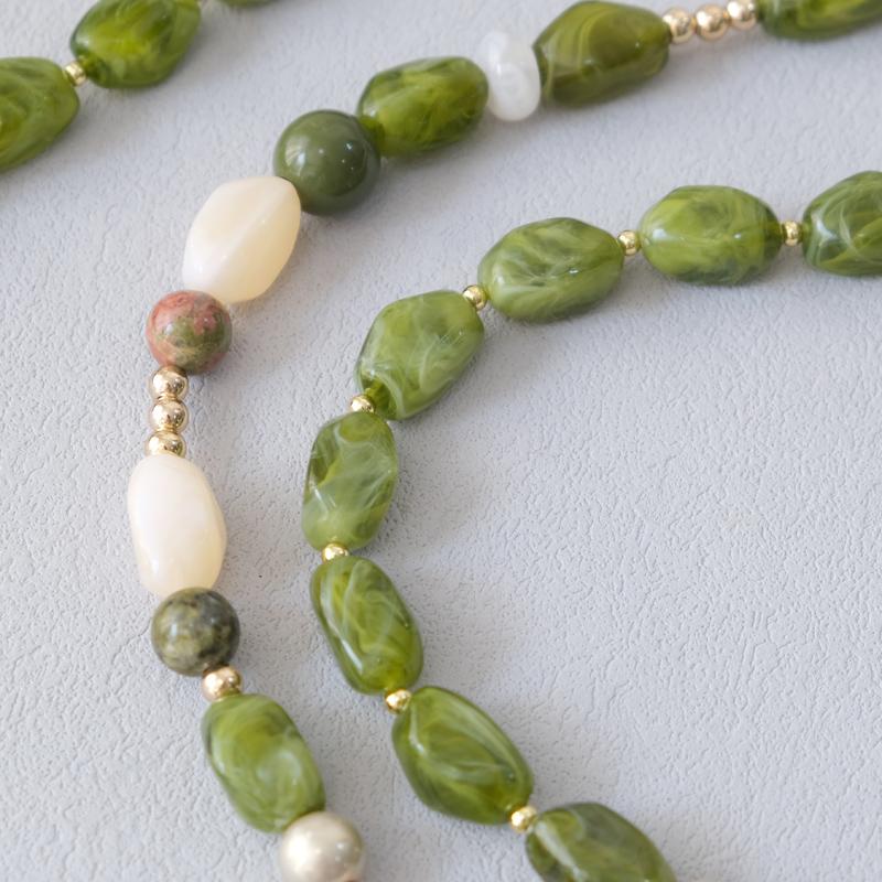 New Fashion Woman Bag Accessory Detachable Green Beaded Chains Cute Acrylic Luxury Strap Women Elegant Bag Shoulder Handle Chain