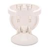 Wall Mount Cup Holder Space Saving Spill Proof Foldable Cup Holder with Adhesive Patch for Cups Mugs Bottles White