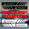 2PCS Car Rear View Mirror Side Stripe 3D Stickers Car Styling For Mitsubishi Outlander Lancer 10 9 ASX RALLIART Eclipse L200