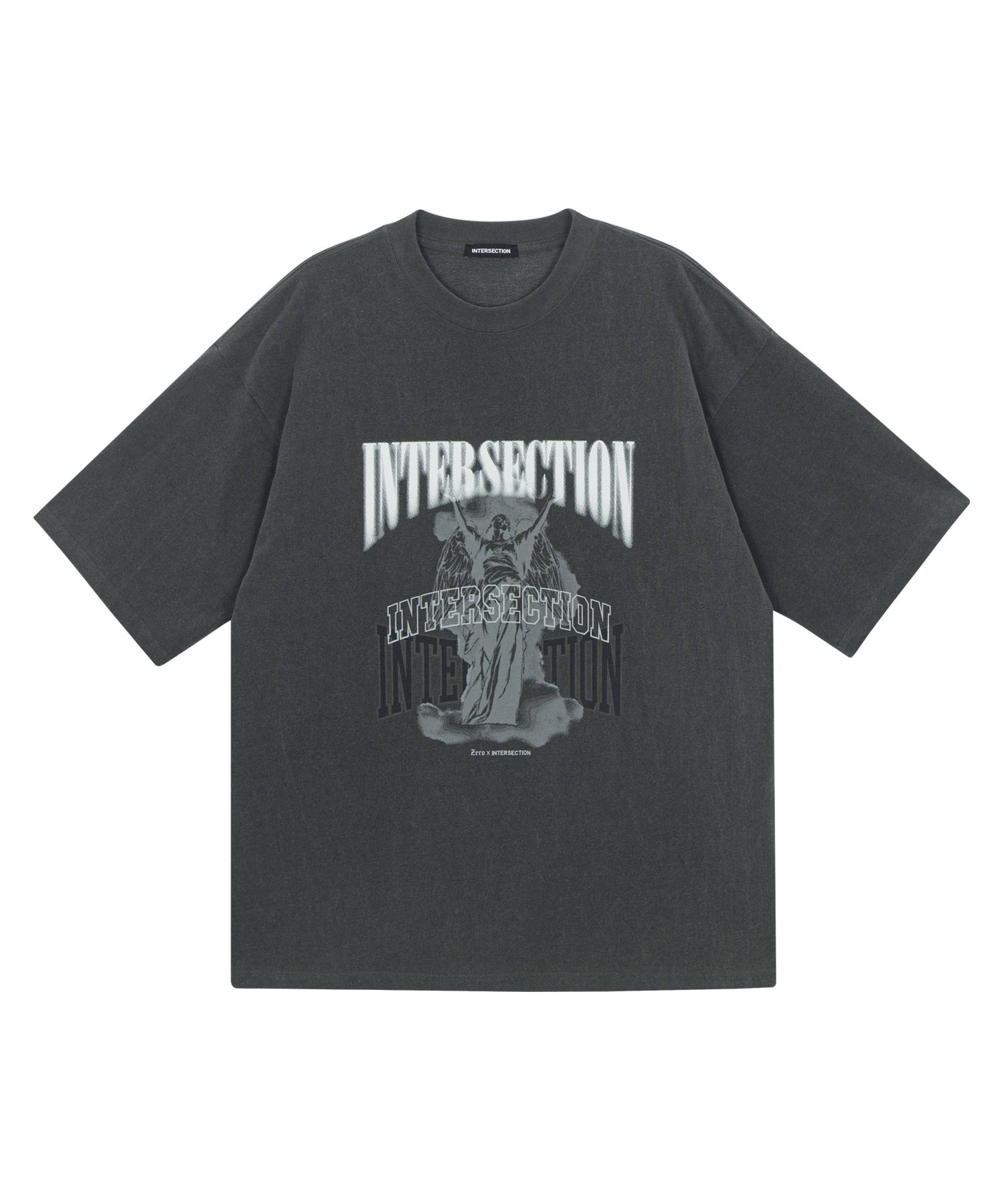 Intersection Halo Tattoo Graphic T-Shirt [Gray] Gray/Gray 0