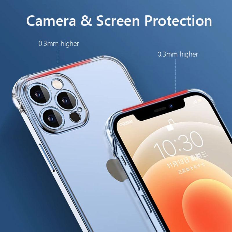 Frameless Clear Hard Back Cover Case For For Iphone 15 Pro 14 13 12 11 Pro Max Mini X XS Max XR SE  7 8 Plus Coque Phone Cases