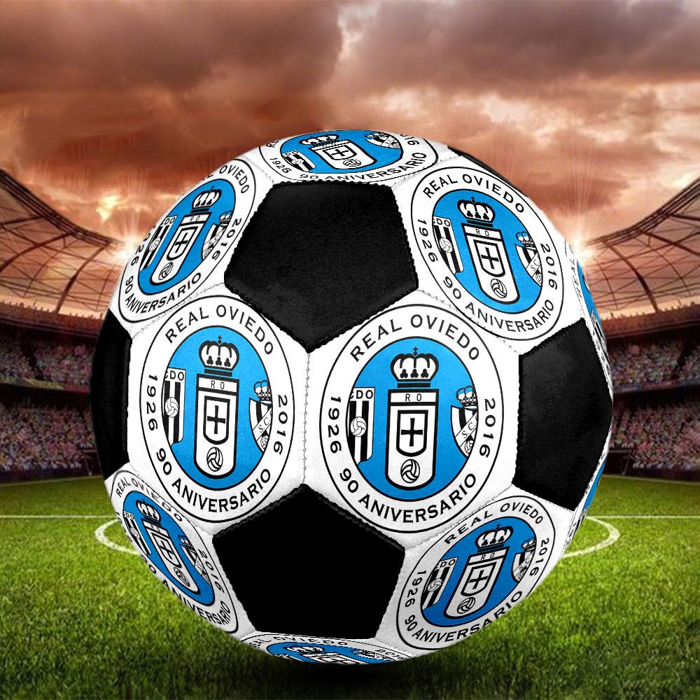 1pc Real Oviedo Soccer Ball Size 5 Indoor Soccer Ball Fashion Colorful Backyard Game - Great For Sports Fans Gift HE47