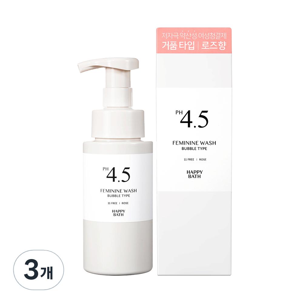 

Happy Bath PH4.5 Mildly Acidic Rose Bubble Feminine Cleanser, 3 units, 250g