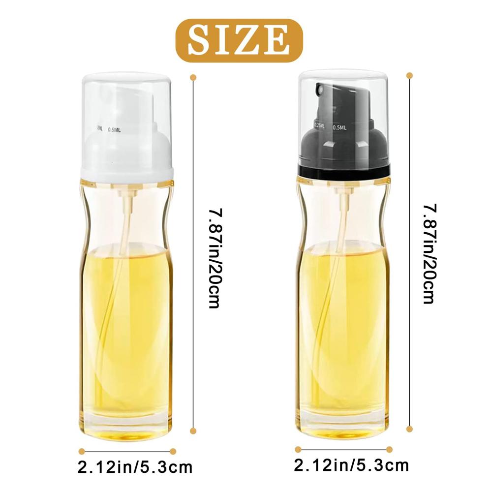 250ML Oil Spray Bottle Camping BBQ Baking Vinegar Soy Sauce Sprayer Kitchen Cooking Olive Oil Dispenser Containers Kitchen Tools