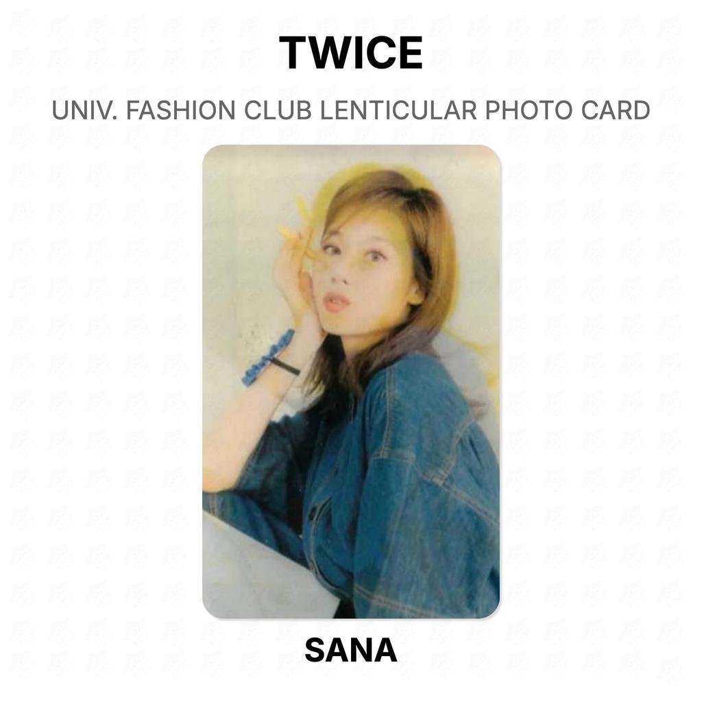 Twice TWICE UNIV. FASHION CLUB LENTICULAR FOTOKARTE Offizielle Fotokarte